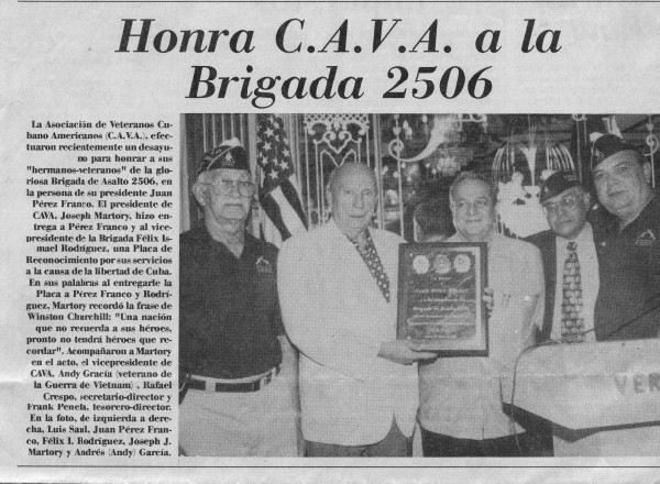 CAVA Brigada 2506 2001